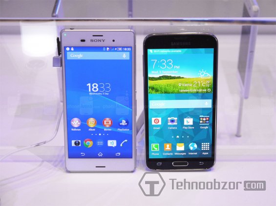 Sony Xperia Z3  Samsung Galaxy S5