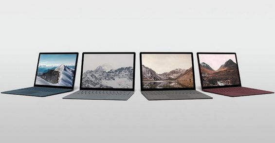 4  Microsoft Surface Laptop 2017