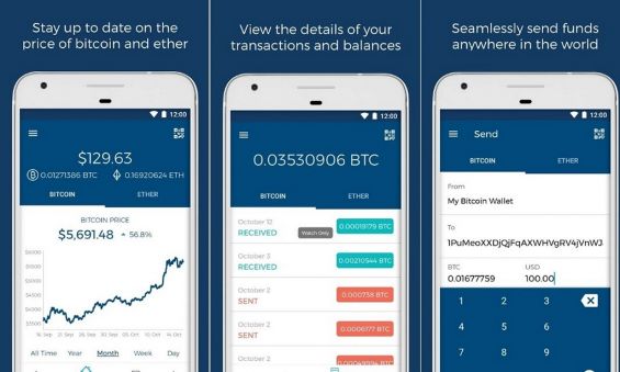  Blockchain Bitcoin&Ether Wallet   