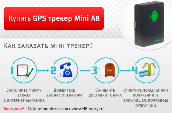 Купить GPS трекер Mini A8