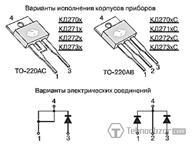 Схема включения диод шоттки