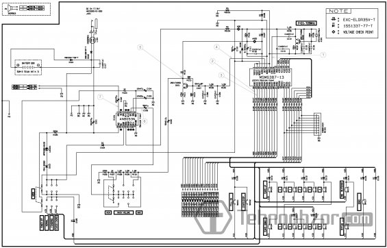 Принципиальная схема синтезатора CASIO MA-100
