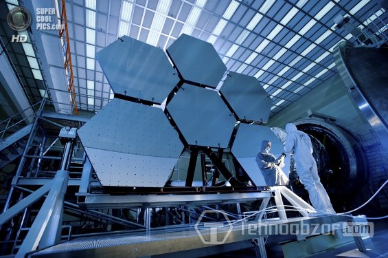 Фотографии строительства телескоп Джеймса Вебба
