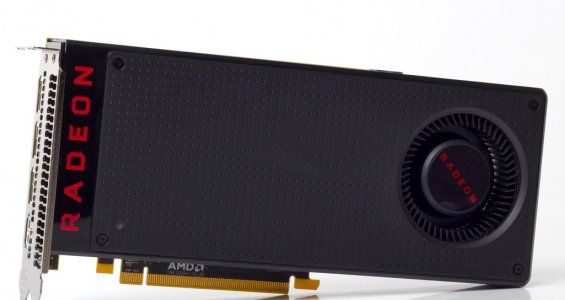 Передняя панель AMD Radeon RX 480