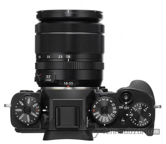 Верхний торец фотокамеры Fujifilm X-T2