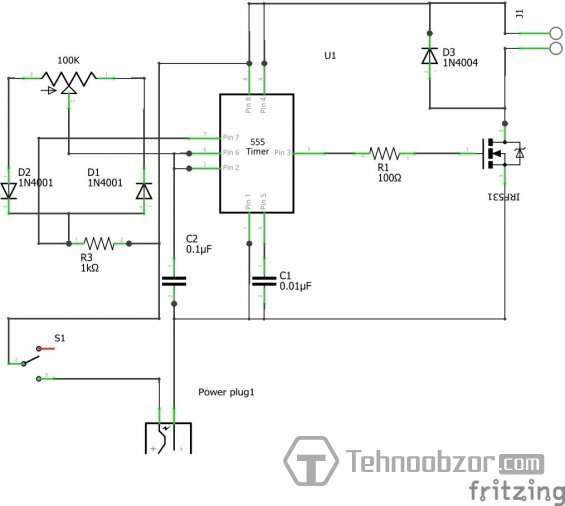 ШИМ контроллер на 12 вольт - схема