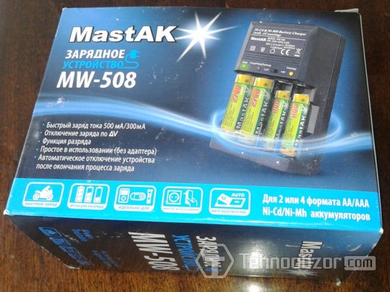 Купленное зарядное устройство Mastak