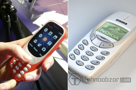 Сравнение двух версий Nokia 3310