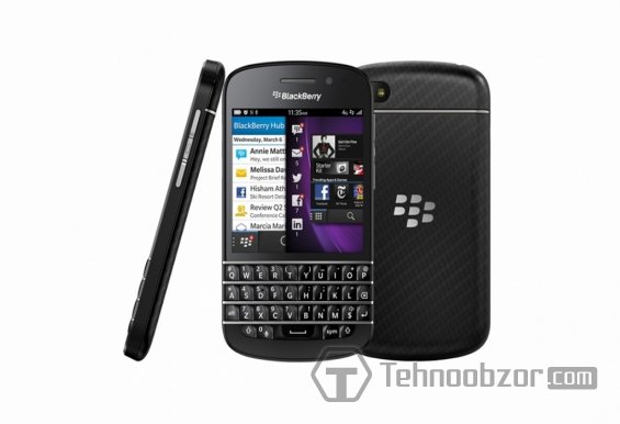 Внешний вид BlackBerry Q10