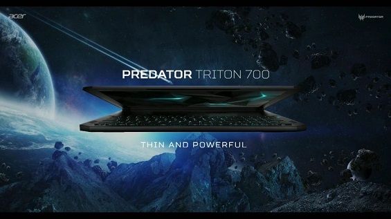 Реклама Acer Predator Triton 700