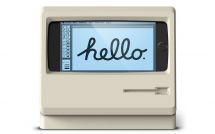 Elago-подставка для превращения iPhone в Macintosh