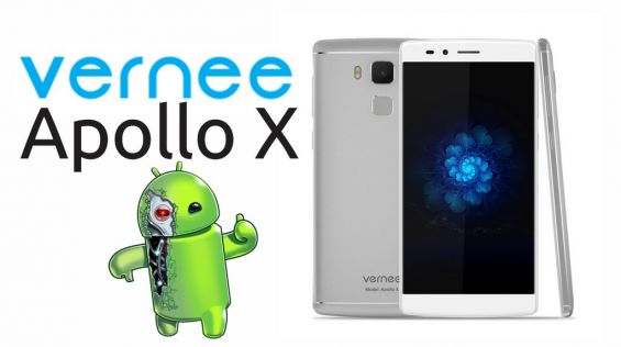 Vernee Apollo X и логотип операционной системы Android