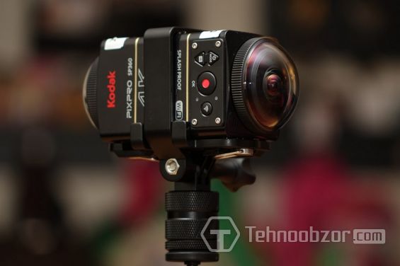 Рабочее положение камеры Kodak Pixpro SP360 4K