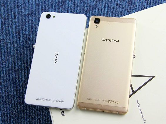 Задние панели смартфонов OPPO и Vivo