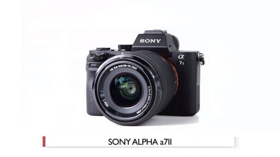 Sony Alpha A7 II на белом фоне