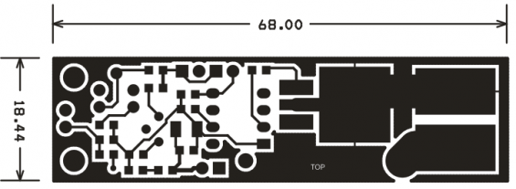 Печатная плата звукового светодиодного выключателя света с таймером 2