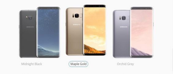 Варианты расцветки копии Samsung Galaxy S8