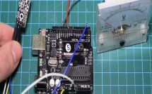 Как выглядит готовый термометр с модулем DS18B20 на основе платы Arduino