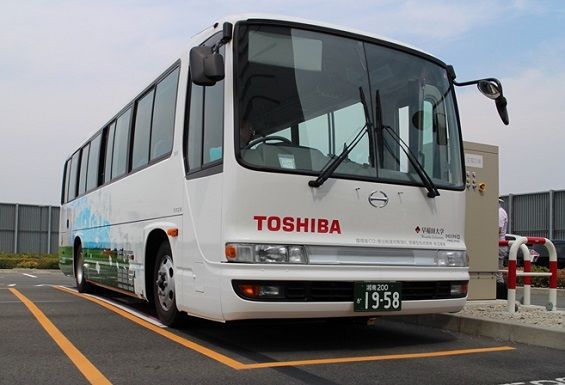 Автобус с батареями Toshiba