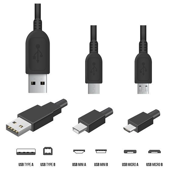 Разновидности шнуров USB