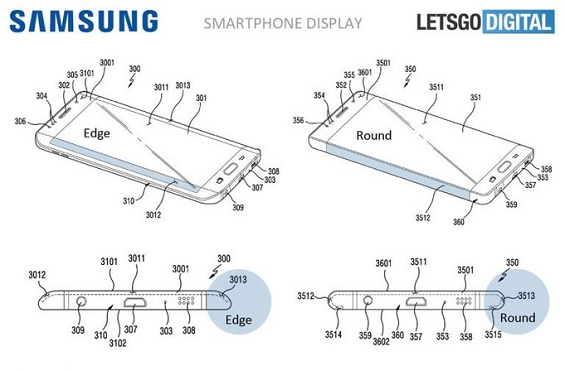 Патент Samsung на новые экраны