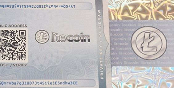 Готовый бумажный кошелек Litecoin