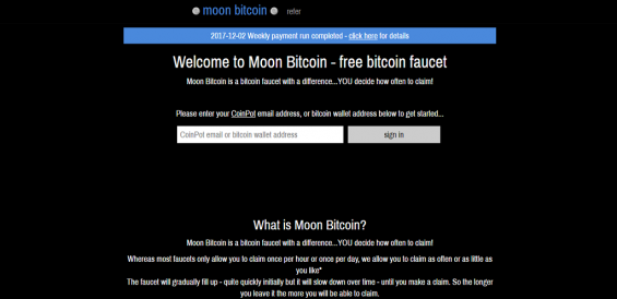 Главная страница MoonBitcoin