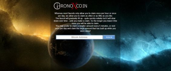 Главная страница сайта-счётчика для накопления биткоинов