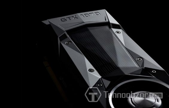 Видеокарта GeForce GTX 1070 крупным планом