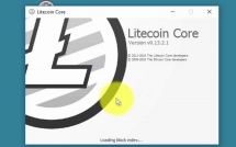 Окно установки клиента Litecoin Core