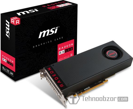 Видеокарта MSI AMD Radeon RX 580 и упаковка от неё