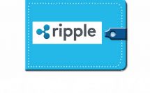 Голубой кошелёк с эмблемой Ripple