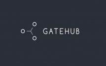 Значок биржи Gatehub на тёмно-сером фоне
