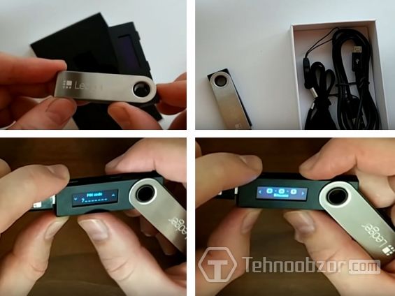 Дизайн аппаратного кошелька Ledger Nano S, на котором можно хранить Ripple