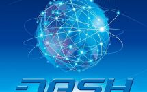 Надпись Dash под цифровым шаром