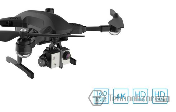 Камера для съёмки прикреплена к дрону Simtoo Dragonfly Pro