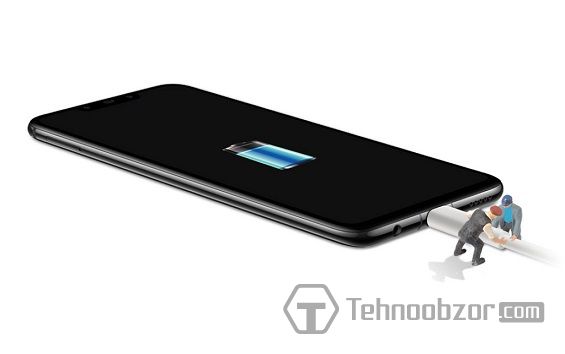 Вставка шнура зарядки в смартфон Huawei Nova 3