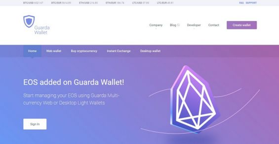 Сайт кошелька Guarda Wallet