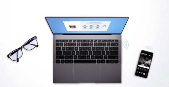 Беспроводная передача данных между ноутбуком Huawei MateBook X Pro и смартфоном