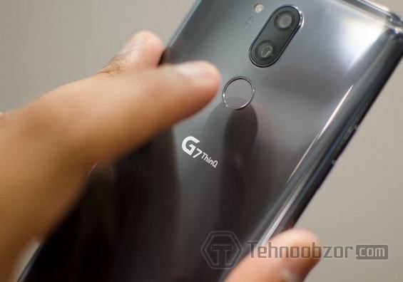 Сенсор отпечатка пальца на телефоне LG G7 ThinQ