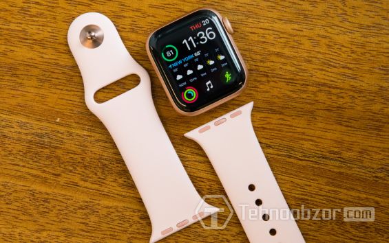 Смарт-часы Apple Watch Series 4 и ремешок от них