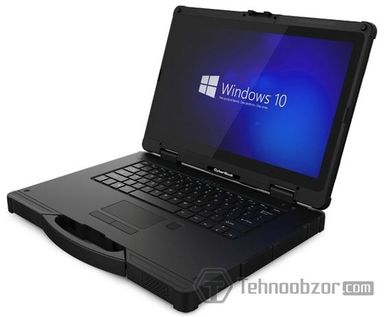 Защищённый ноутбук CyberBook R854 крупным планом
