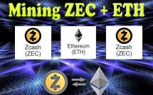 Эмблемы криптовалют Эфириум и Zcash
