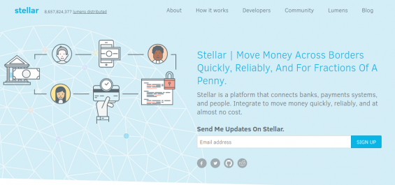 Официальный сайт проекта Stellar