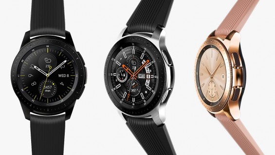 Часы Samsung Galaxy Watch с разными вариантами циферблата