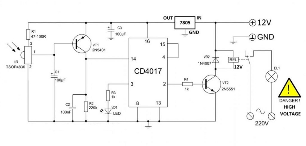 Ик выключатель своими руками схема
