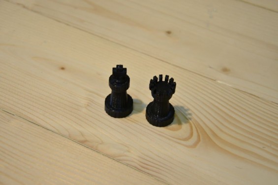 Шахматные фигуры, распечатанные на 3D-принтере