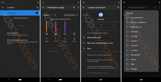 Скриншоты ОС Android 10