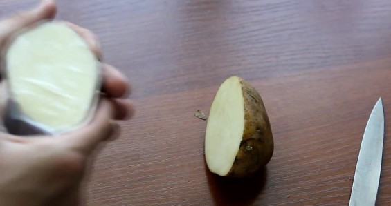 Разрезанная картошка