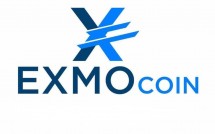 Логотип Exmo Coin на белом фоне